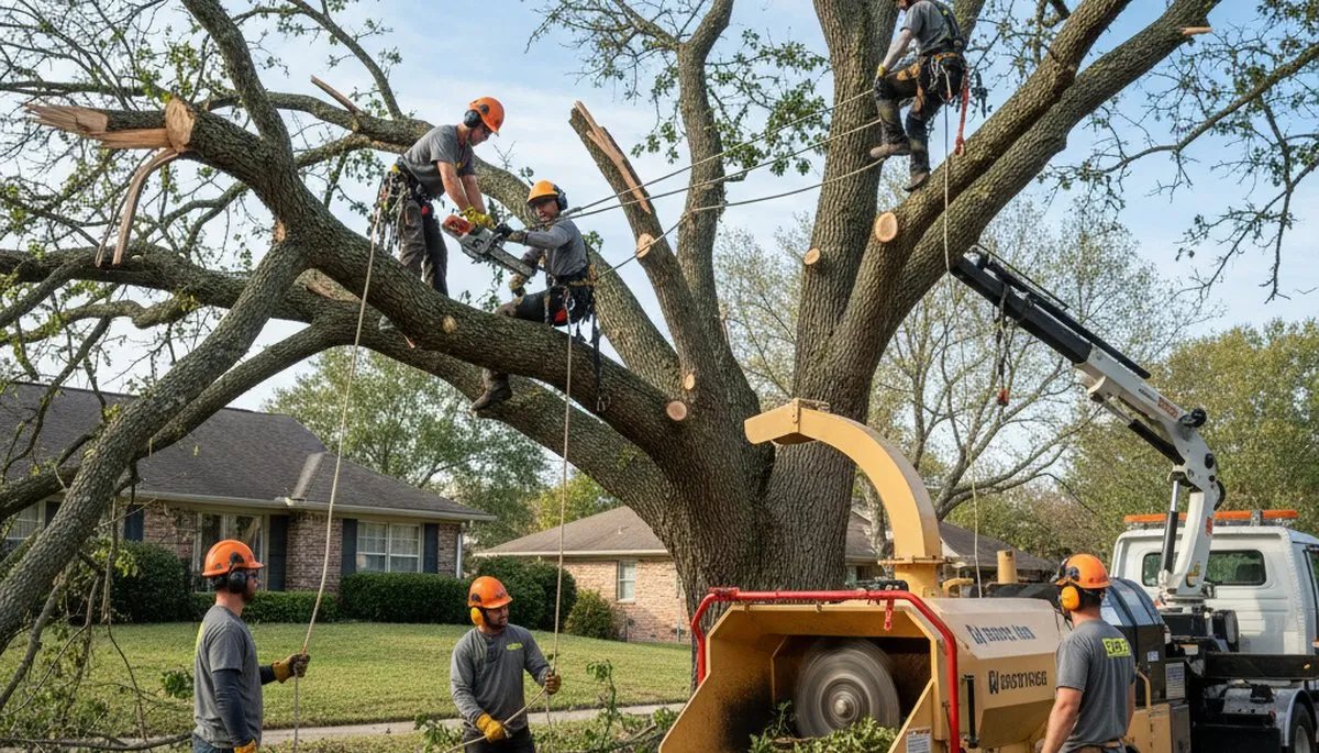 Chicago, IL arborists responding to emergency tree removal after storm damage