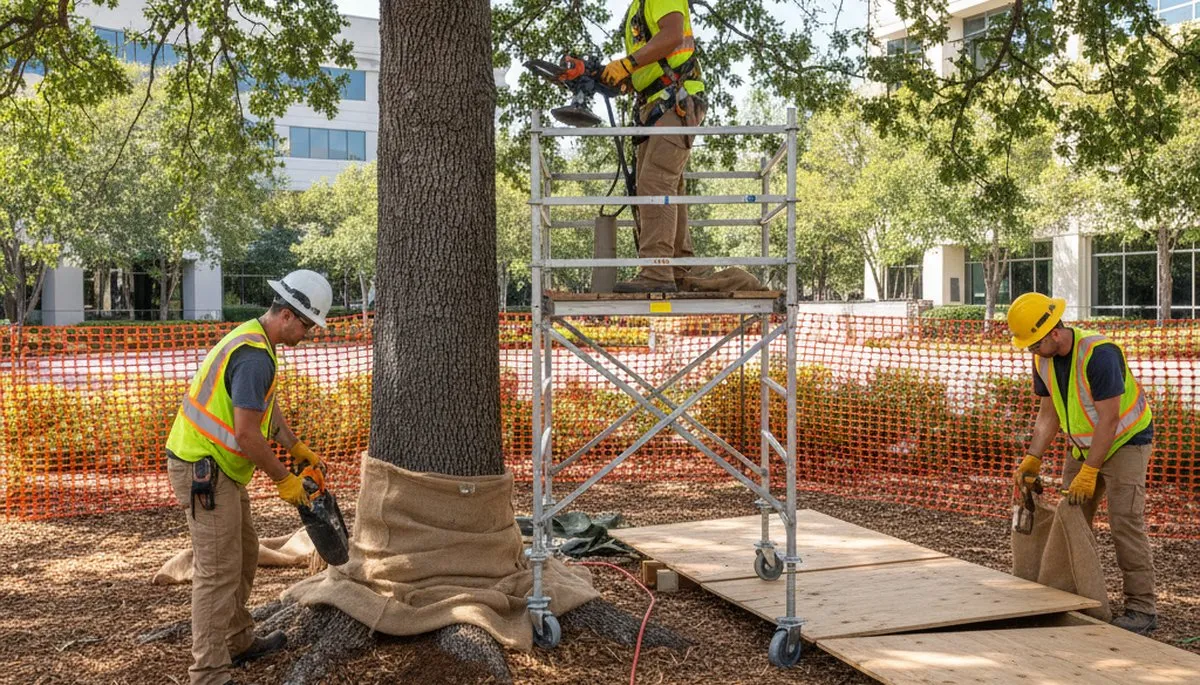 Chicago, IL arborist providing root protection services for tree care and preservation