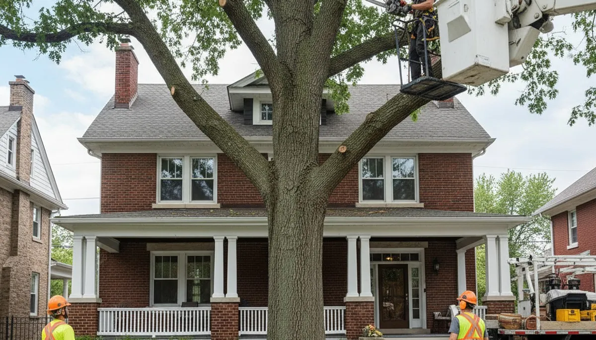 Chicago, IL tree service crew providing safe tree removal for residential and commercial properties