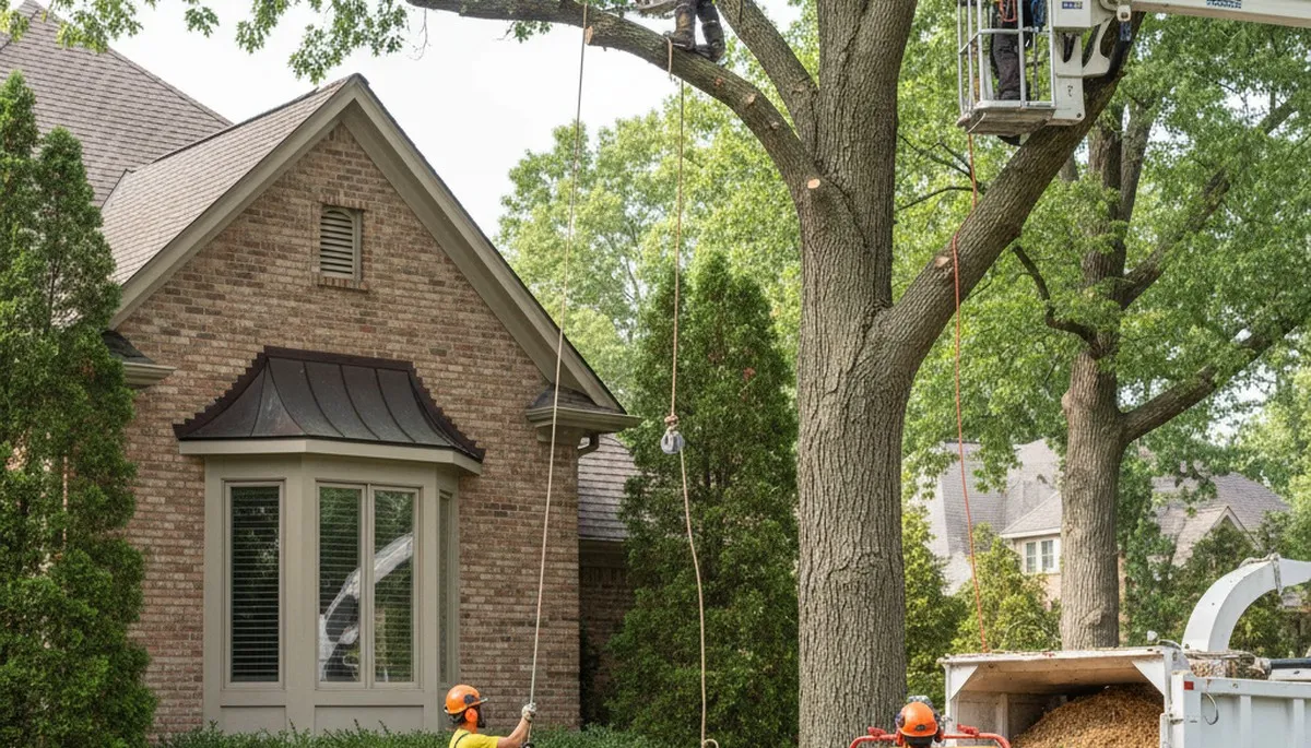 Chicago, IL tree service crew providing professional tree removal for residential properties