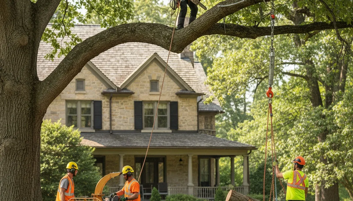 Tree service crew in Chicago, IL providing professional tree removal and arborist care